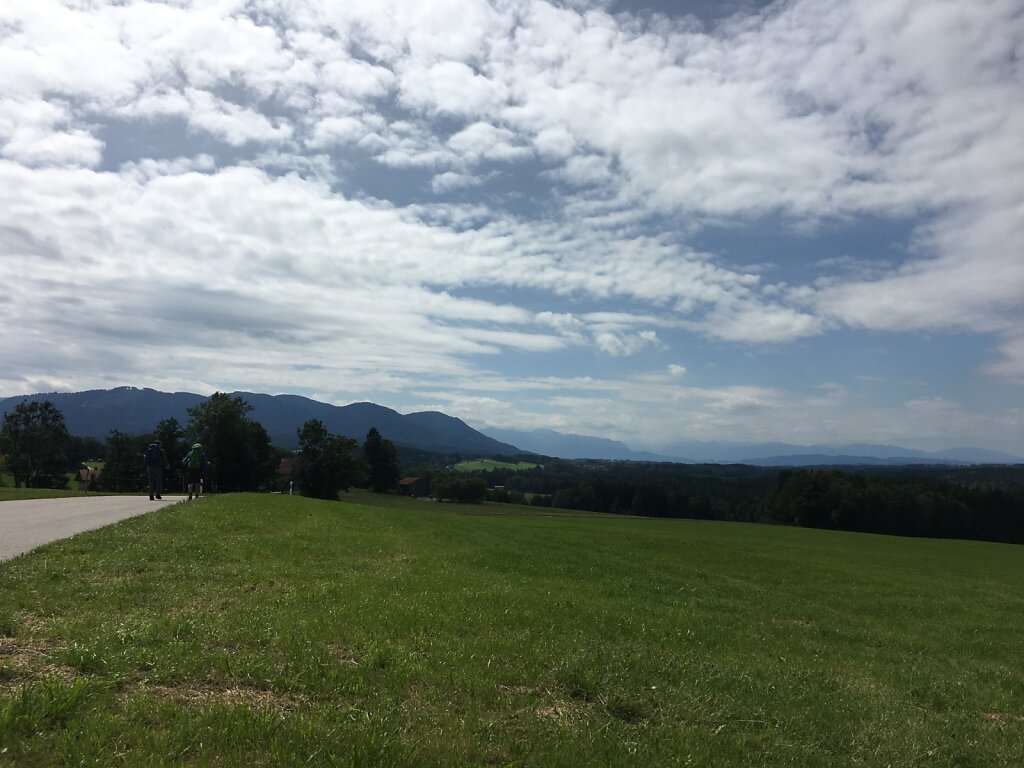 22.08.2017 Erster Blick in die Berge