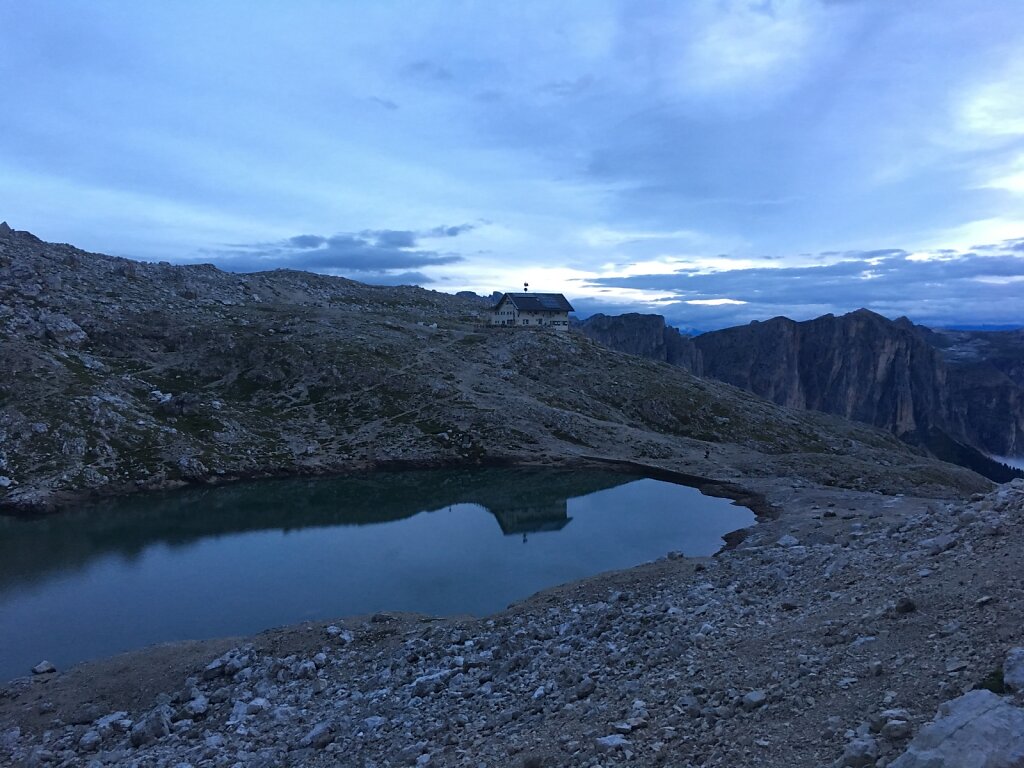 14.08.2018 Blick zurück auf die Pisciadùhütte