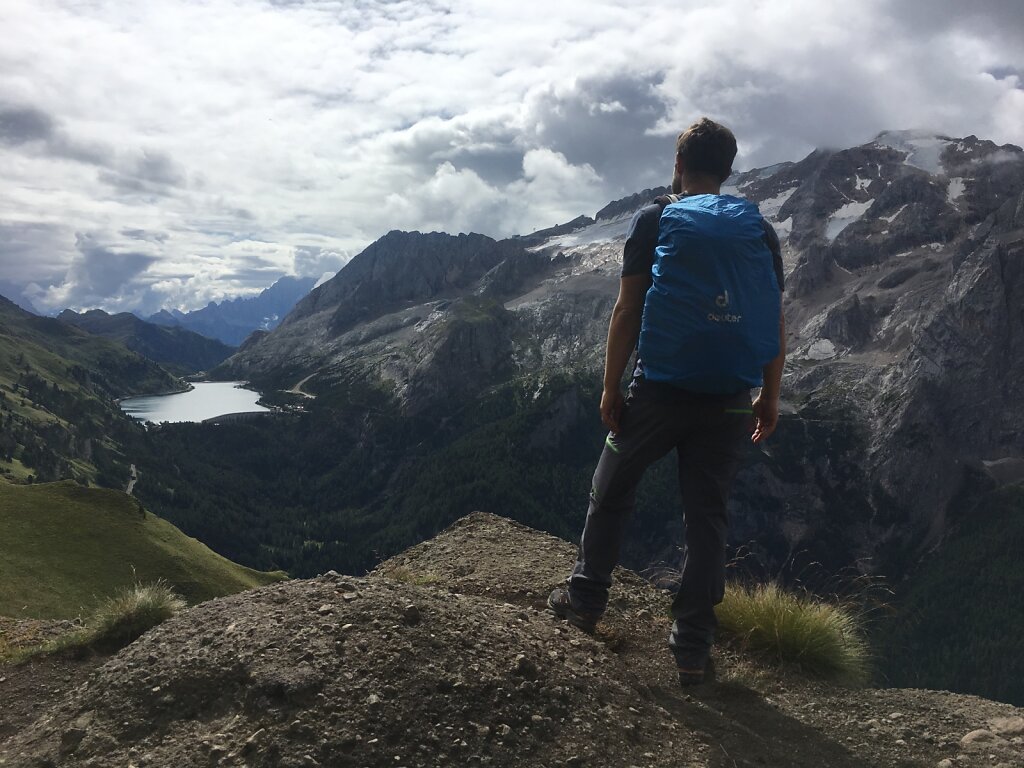 14.08.2018 Ausblick auf den Fedaiasee