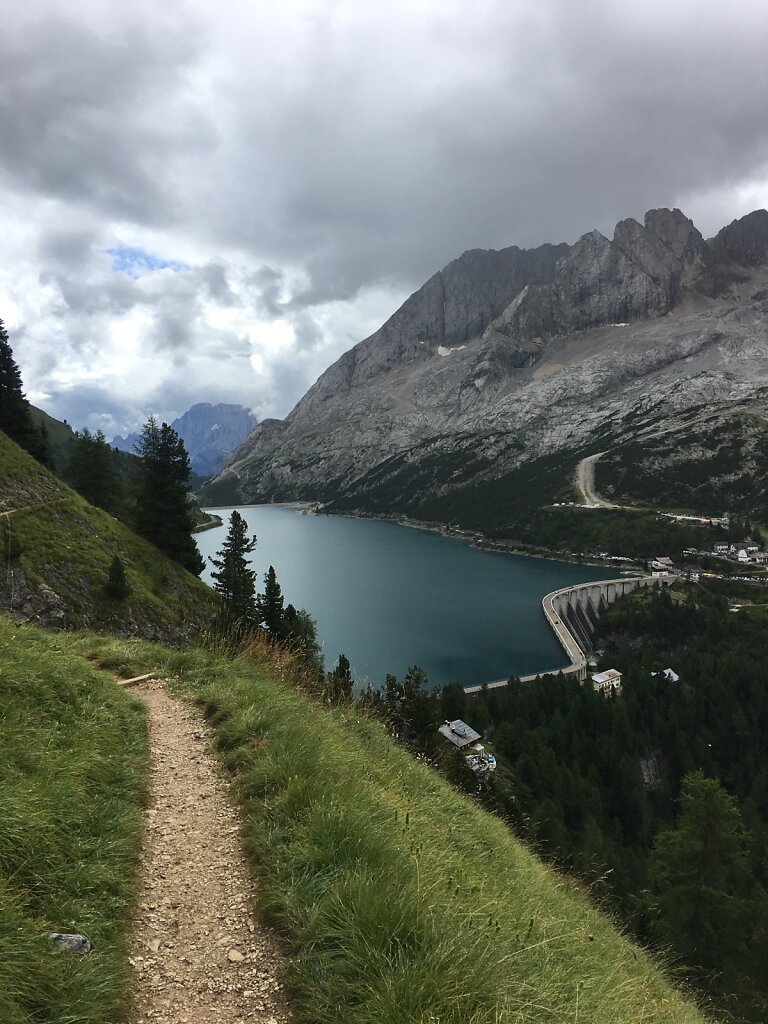 14.08.2018 Der Fedaiasee zum Greifen nahe