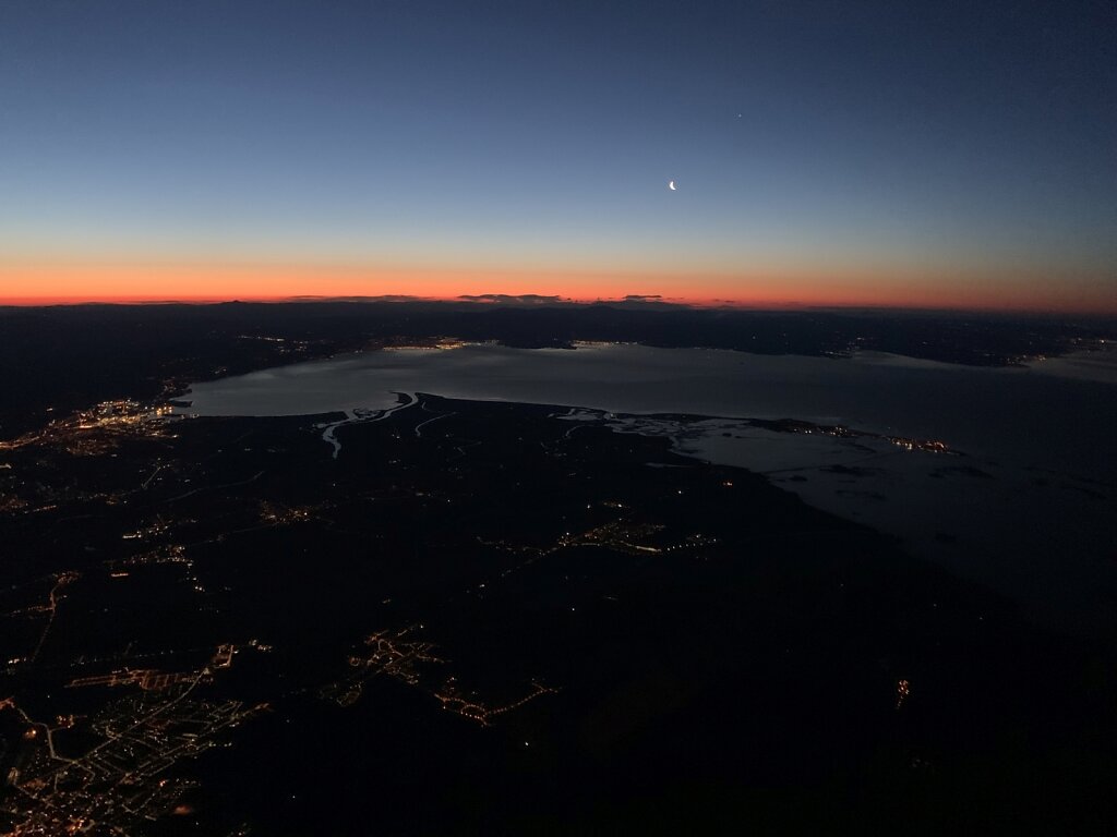 20.02.2020 Triest - München | Der Golf von Triest im Morgengrauen