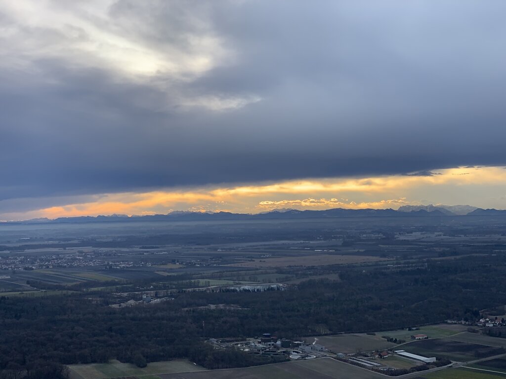 28.12.2020 Genf - München | Alpenglühen