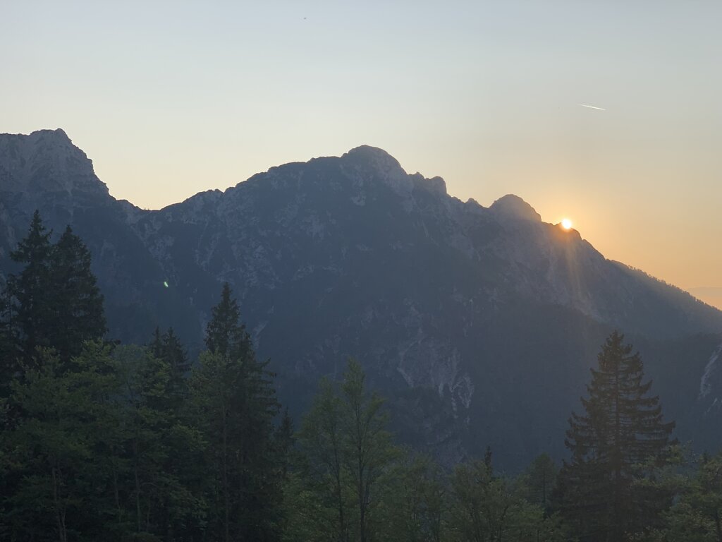 21.08.2021 Sonnenuntergang am Mangart