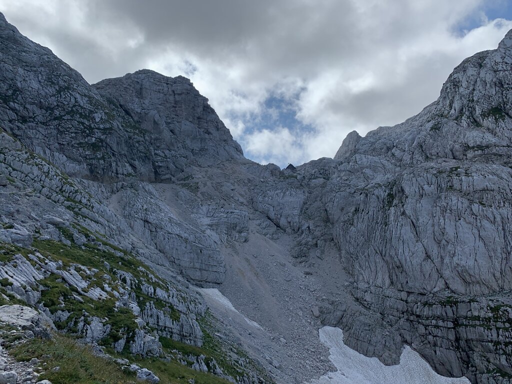 24.08.2021 Die Koča na Doliču vor Augen