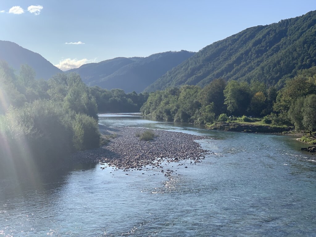 27.08.2021 Die Soča am frühen Morgen