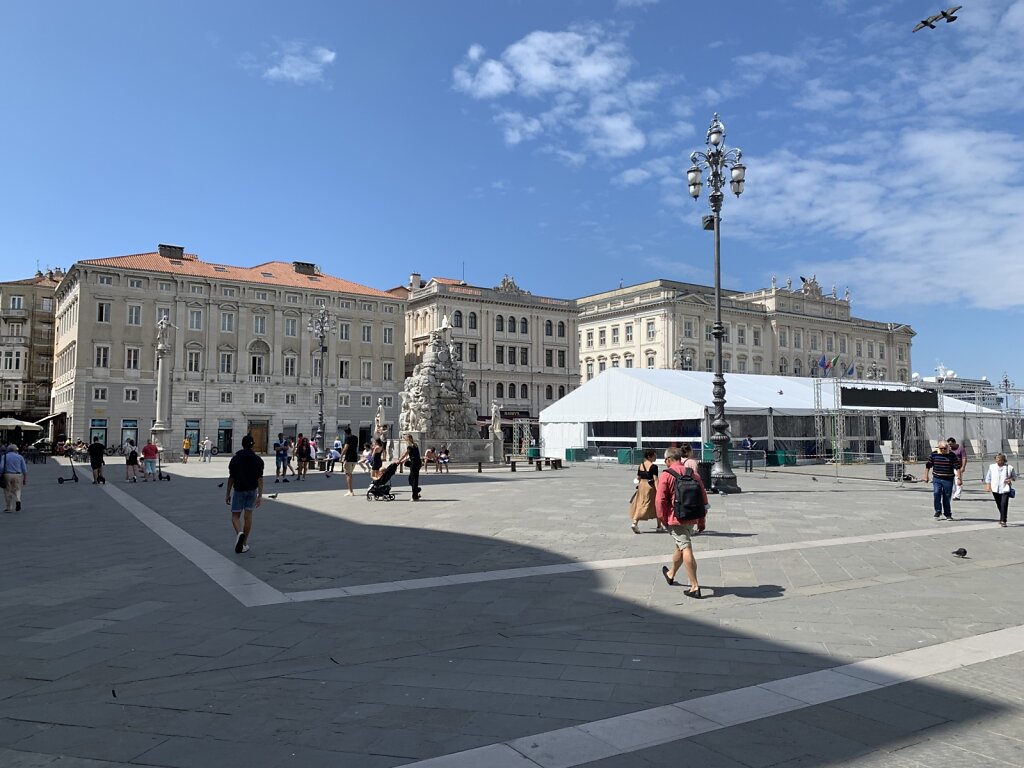 31.08.2021 Piazza Unità d'Italia - das Ziel!