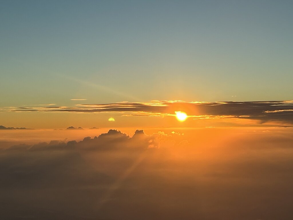 29.08.2022 München - Amsterdam | Sonnenuntergang über Holland