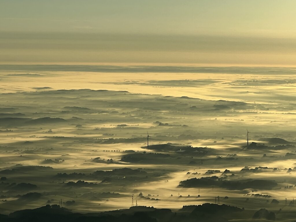 05.09.2022 Ancona - München | Nebel über Bayern